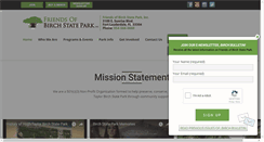 Desktop Screenshot of birchstatepark.org